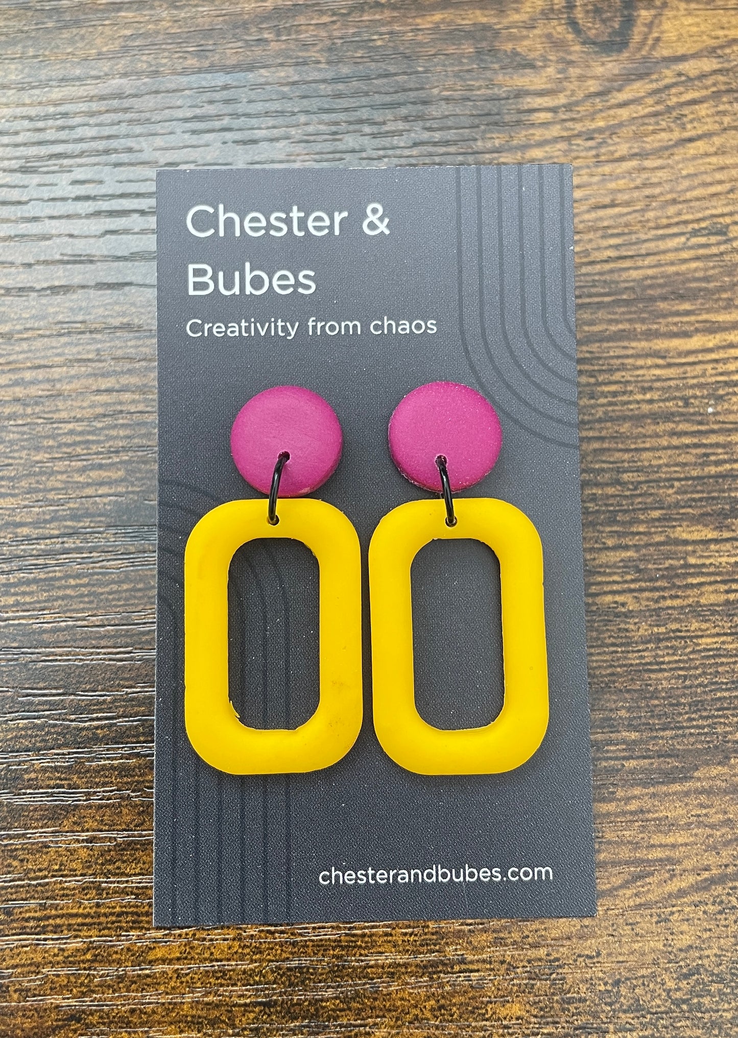 Bold & Colourful Playful Geometric Drop Earrings