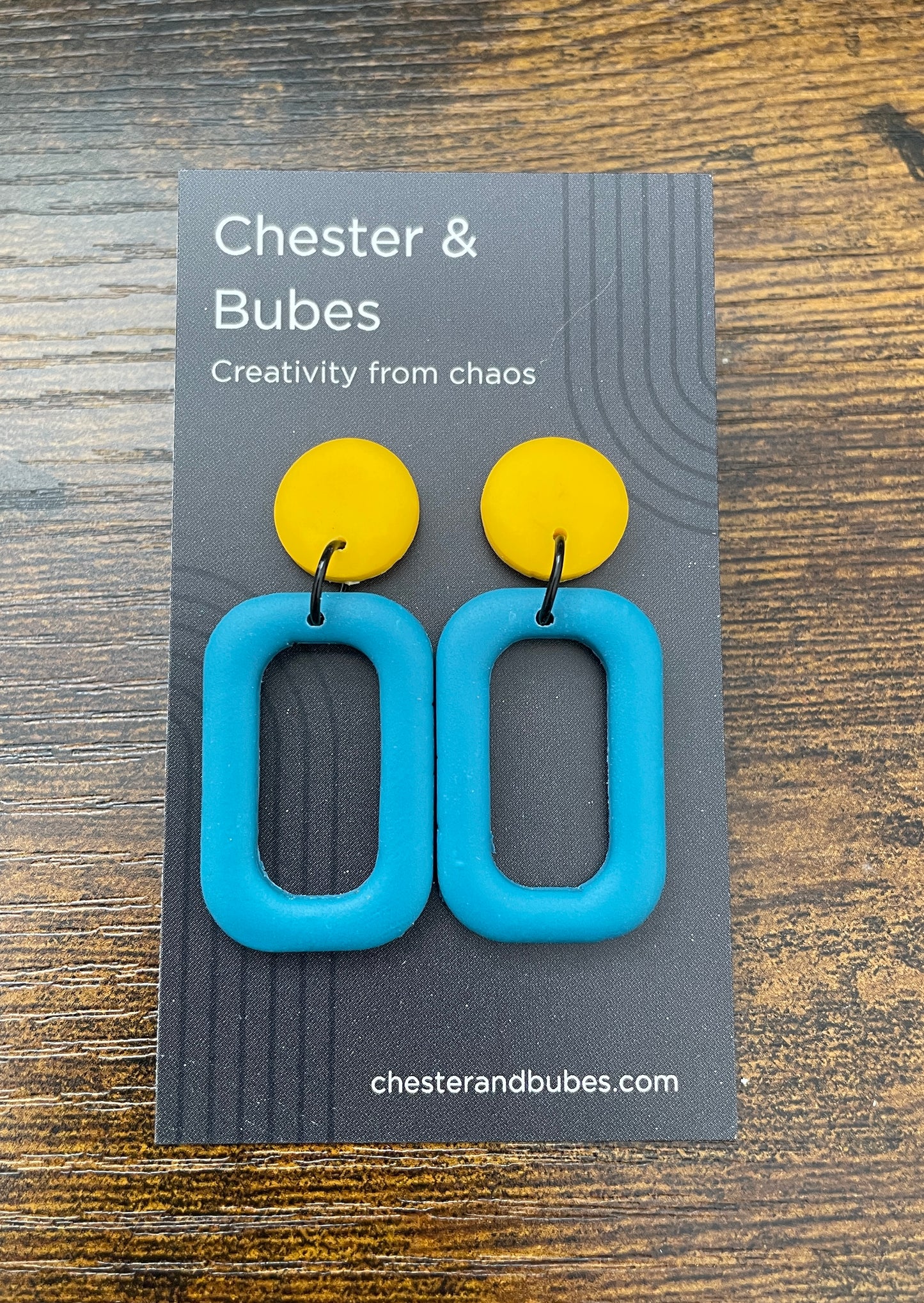 Bold & Colourful Playful Geometric Drop Earrings