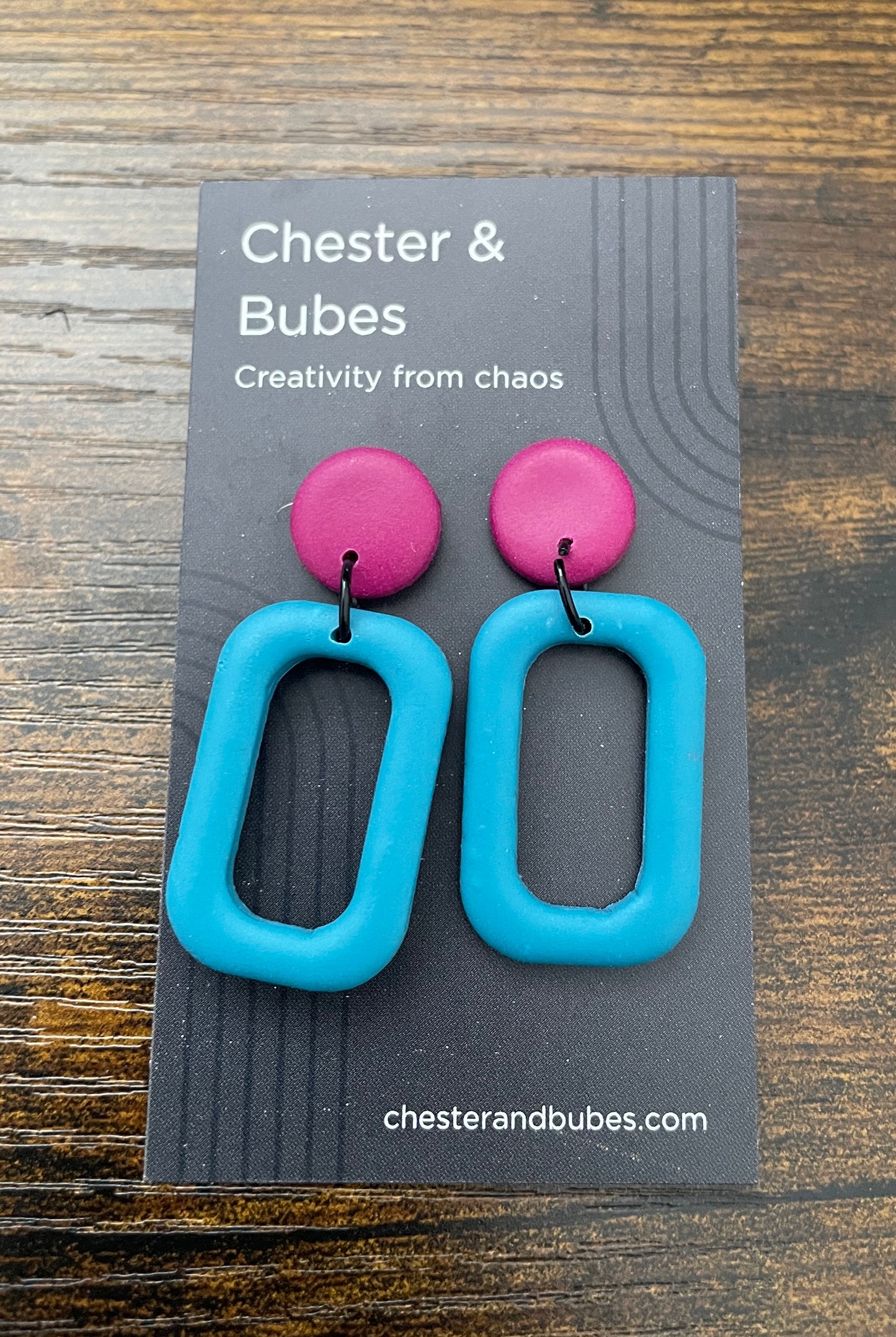 Bold & Colourful Playful Geometric Drop Earrings
