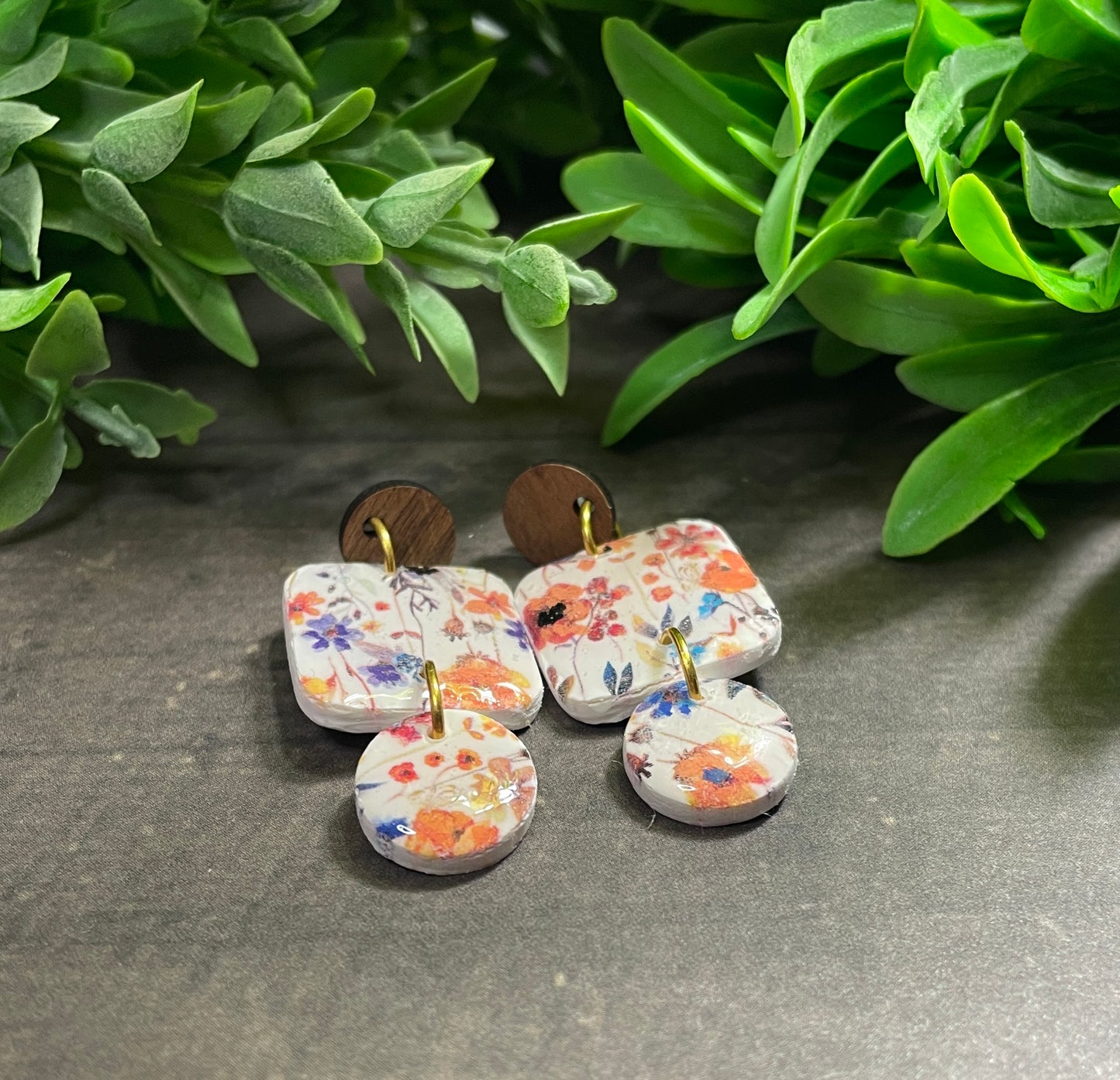 Summer wildflower earrings