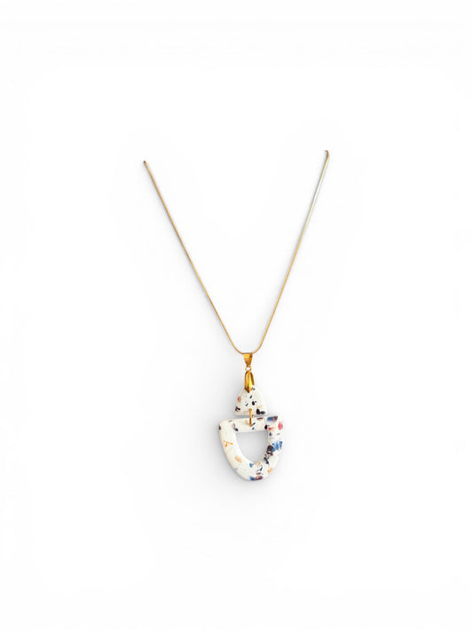 Terrazzo Pendant Necklace